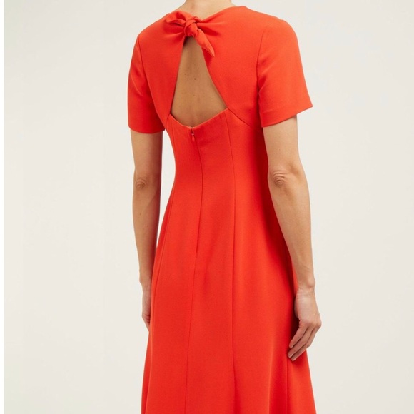 DVF Tie Back Midi Dress - Picture 2 of 8